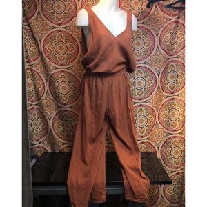 Just Living Orange Jumpsuit